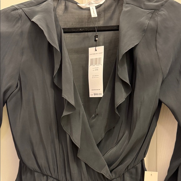 BCBGeneration Black Ruffle Blouse - Picture 6 of 8